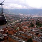 Blick aus der Cable Bahn in Medellin (Antioquia)