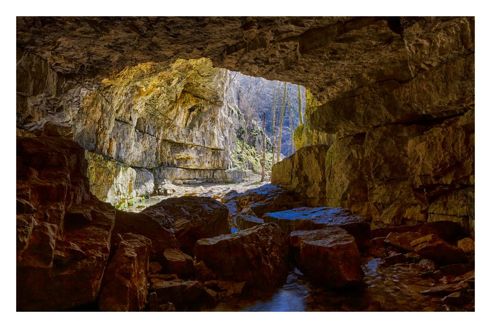 Blick aus der Falkensteiner Höhle