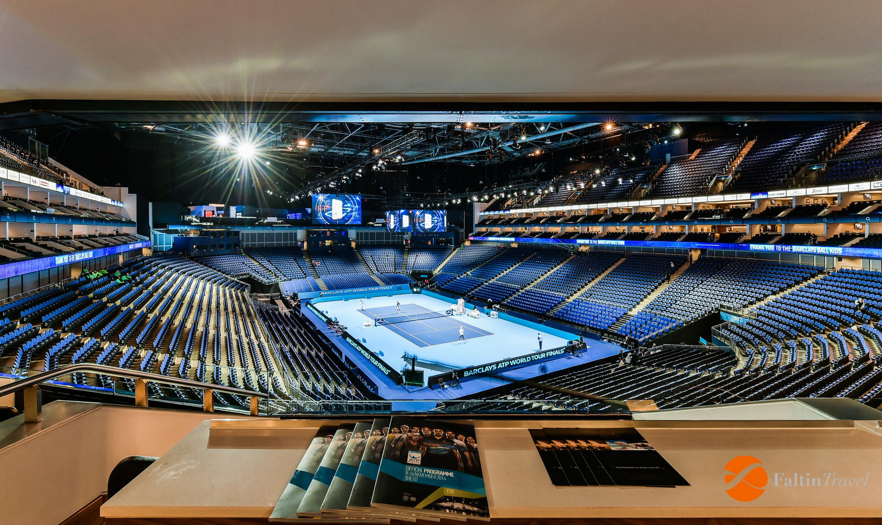 Blick aus der Faltin Travel Loge - ATP World Tour Finals