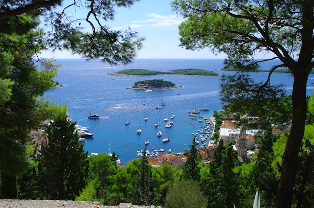 Blick aus der Festung Spanjola, Insel Hvar