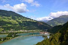 Blick aus der Gondel der Golmerbahn…