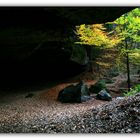 Blick aus der Hickelhöhle...