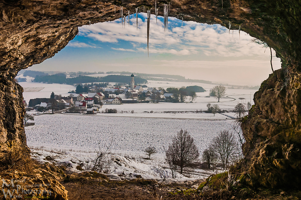 Blick aus der Höhle