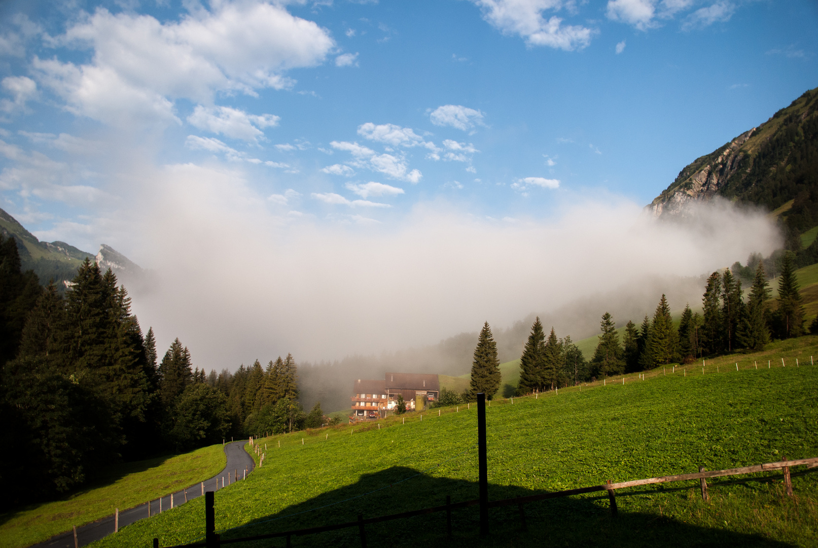 Blick aus der Hütte