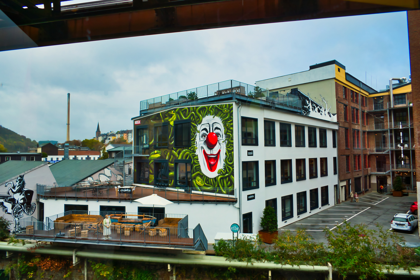 Blick aus der Schwebebahn