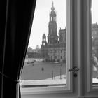 Blick aus der Semperoper