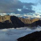 Blick aus der Similaunhütte am Morgen