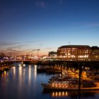 Blick aus der Speicherstadt Richtung City