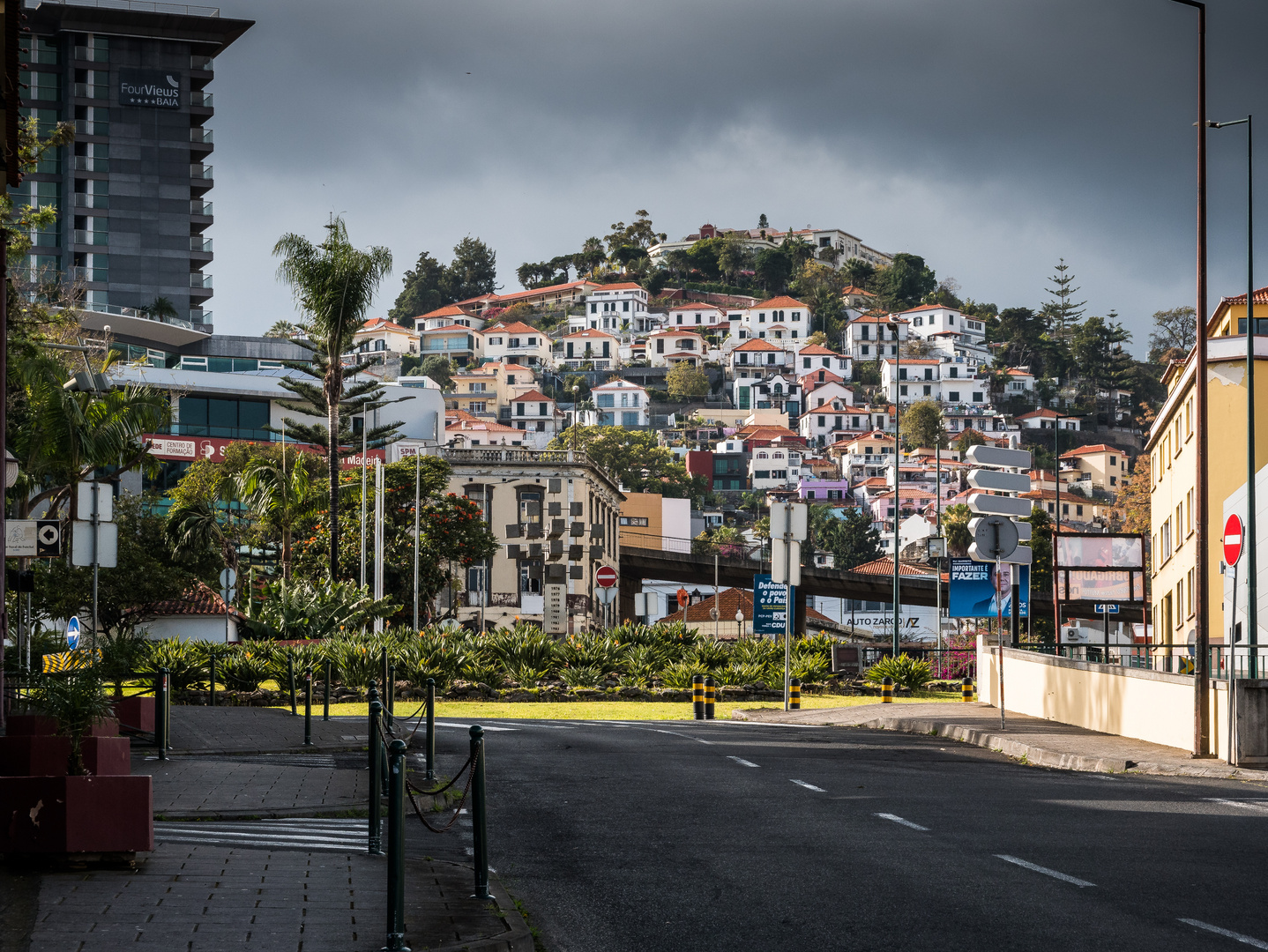 Blick aus der Stadt