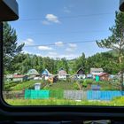 Blick aus der Transsibirischen Eisenbahn 