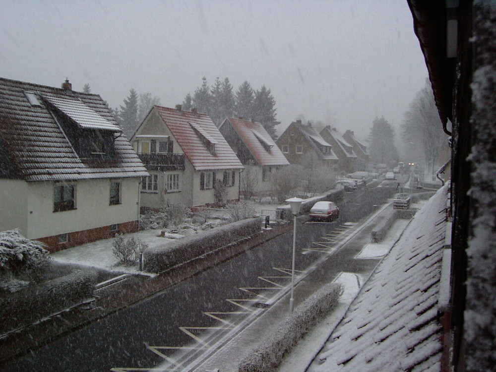 Blick aus der Wohnung