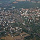 Blick aus einem Ballon auf Cottbus