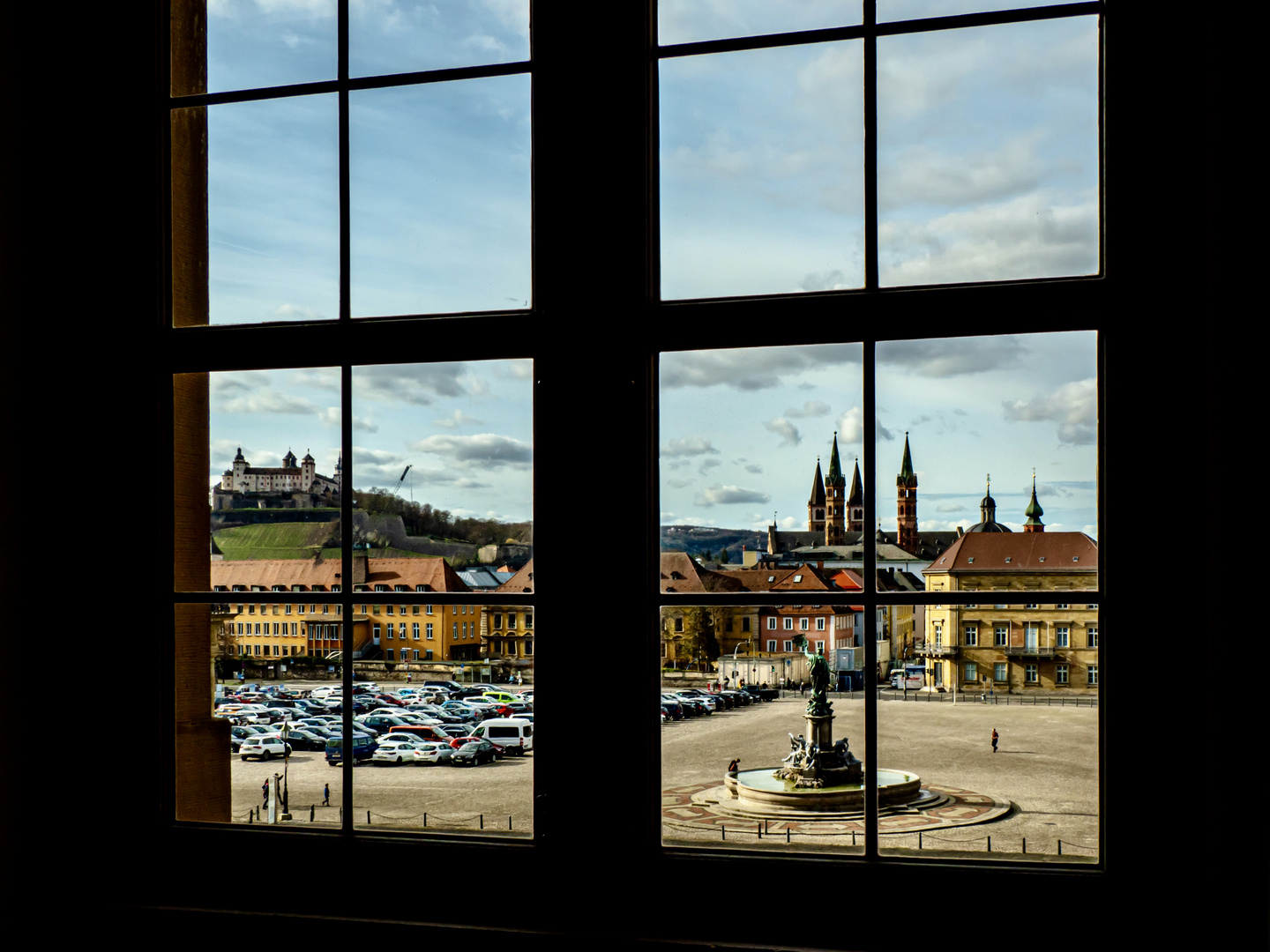 Blick aus einem Fenster……