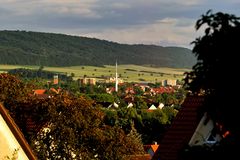 Blick aus meinem Fenster auf die Northeimer Südstadt und den Wieterhöhenzug.