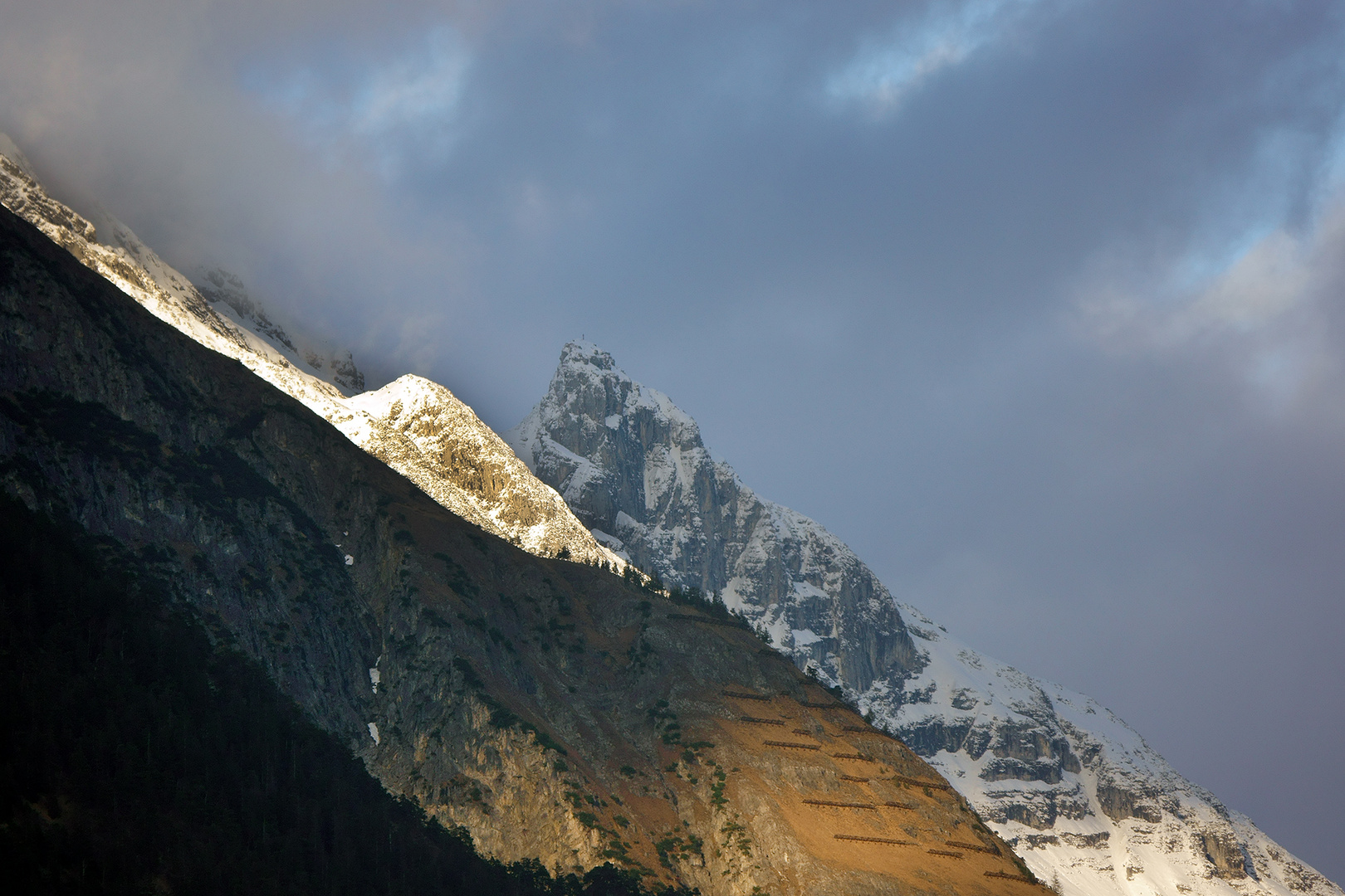 Blick aus meinem Fenster bevor der Schnee kam