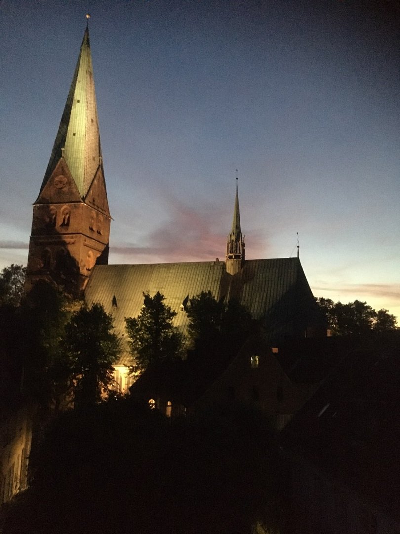 Blick aus meinem Fenster:Aegidienkirche Lübeck