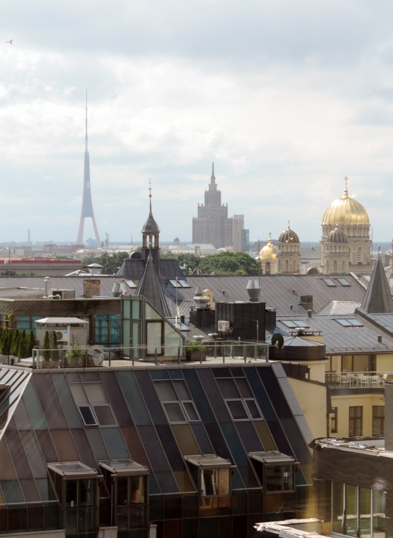 Blick aus meinem Hotelfenster in Riga 