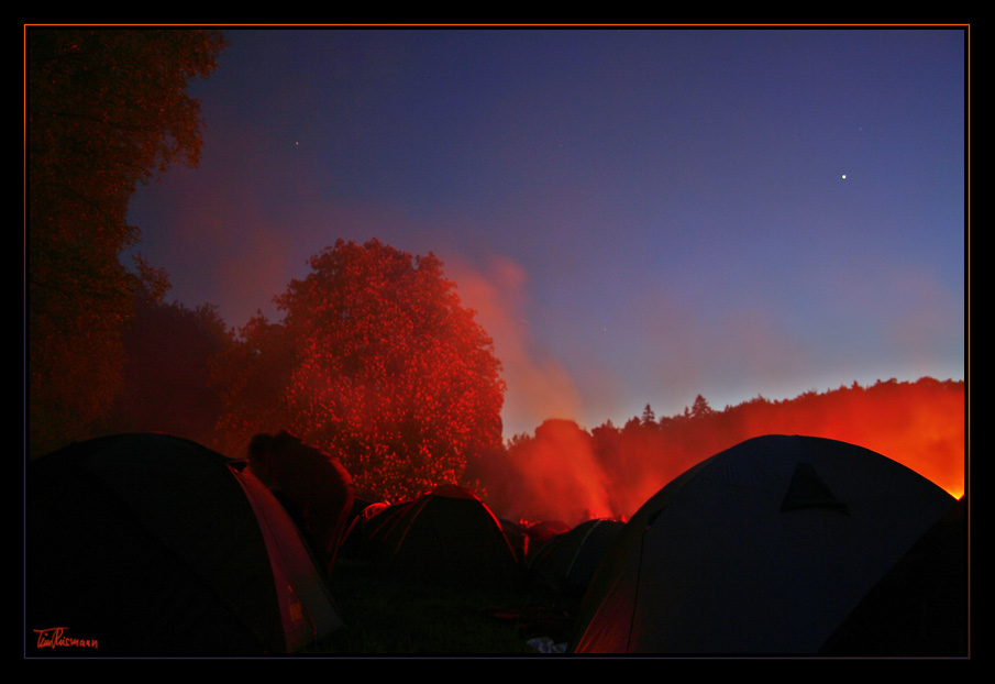 blick aus meinem zelt