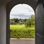 Blick aus Schloss Landestrost