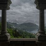 Blick aus Schloß Neuschwanstein