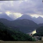 Blick aus Schloß Neuschwanstein auf Alpsee