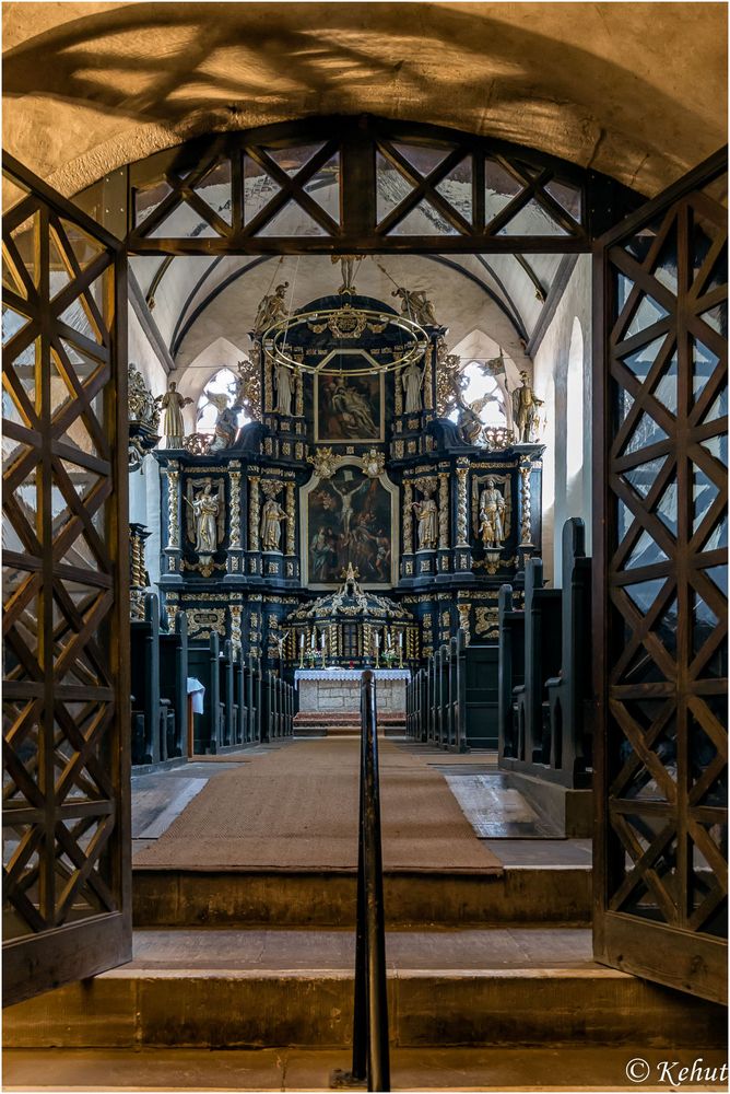 Blick aus Unterkirche - Klosterkirche St. Peter und Paul in Hadmersleben