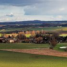 Blick beim Garten nach der Sächsischen Schweiz und nach Böhmen, dabei...