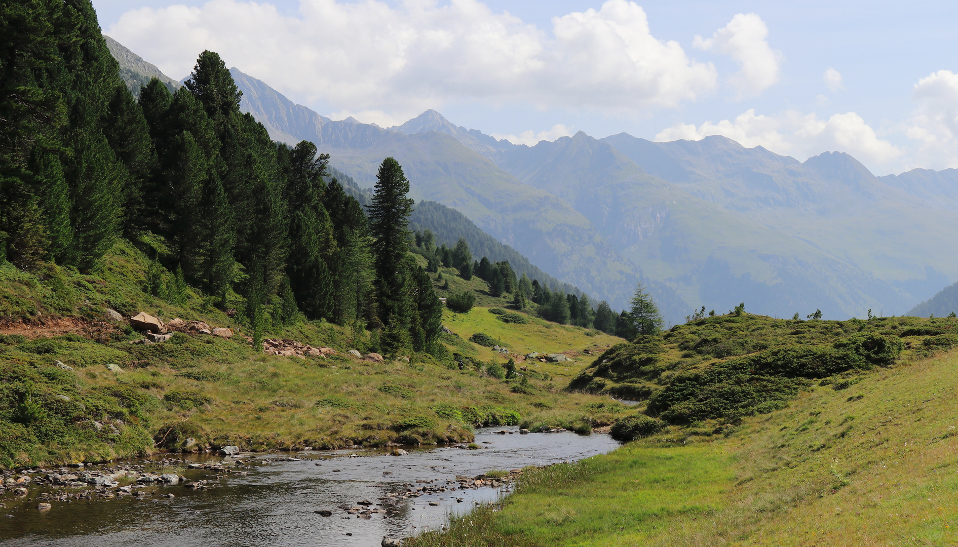 Blick beim Staller Sattel  in Südtirol