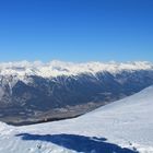 Blick bis zum Flughafen Innsbruck