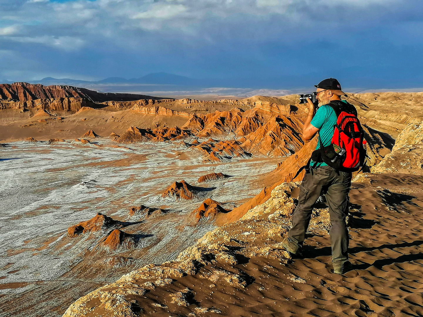 Blick des Fotografen in die Atacamawüste