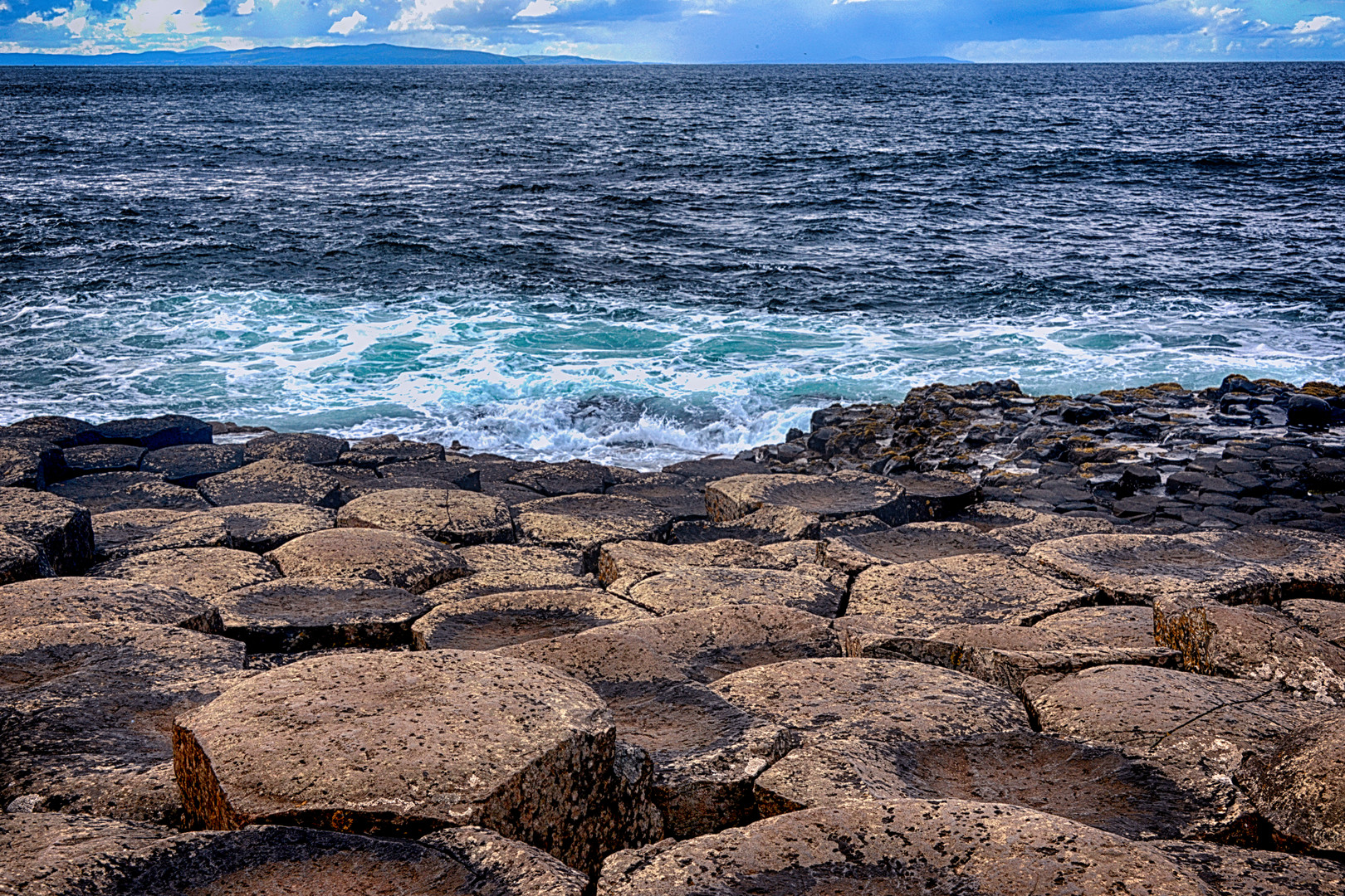 Blick des Riesen aufs Meer