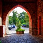 Blick durch das Berliner Tor in Templin