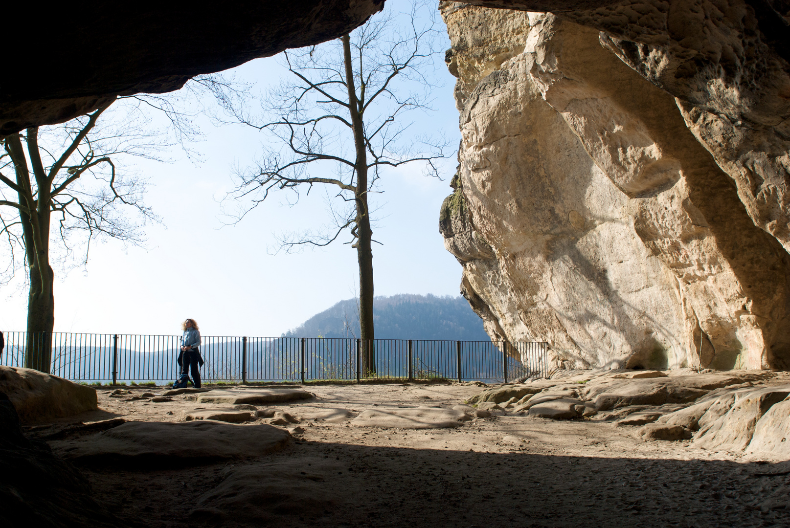 Blick durch den Kuhstall