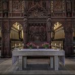 Blick durch den Renaissance Lettner der Brüdernkirche in Braunschweig