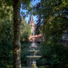 Blick durch den Stiftsgarten Einbeck