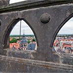 Blick durch die Balustrade