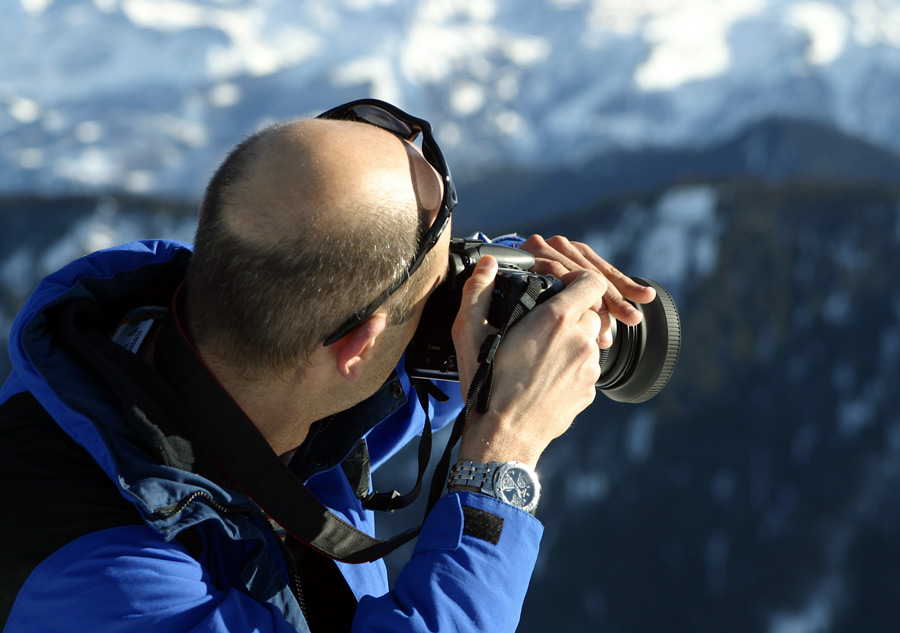 Blick durch die Cam der Sonne entgegen