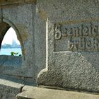 Blick "durch" die Feenteichbrücke auf die Aussenalster