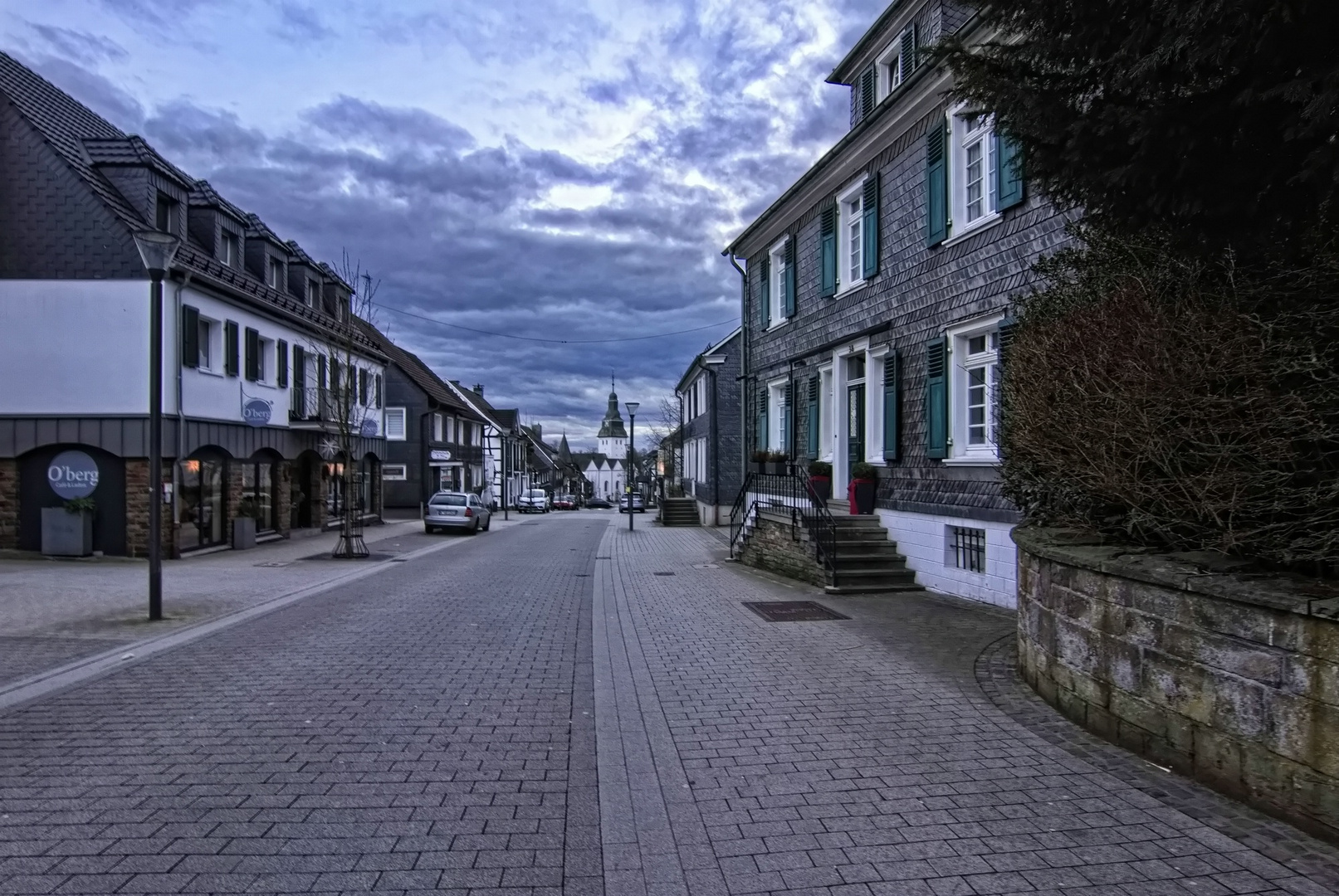 Blick durch die Hauptstraße 