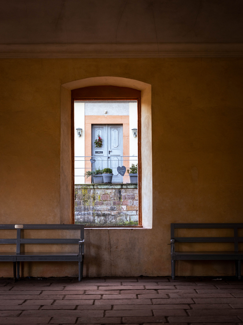 Blick durch die Orangerie