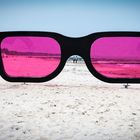 Blick durch die rosarote Brille