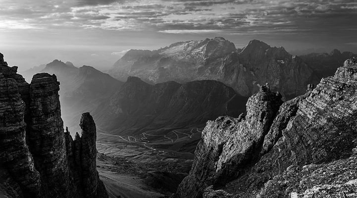 Blick durch die Scharte