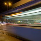 Blick durch die Strassenbahn