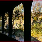 Blick durch die Wehranlage der Burg /Eltville