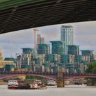 Blick durch die Westminster Brigde Rtg. Vauxhall Bridge... - 2