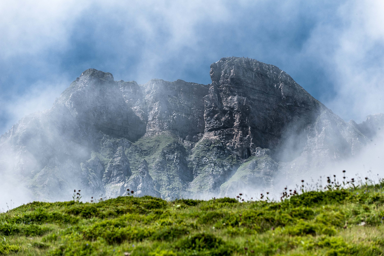 Blick durch die Wolken