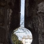 Blick durch eine Schiessscharte Pontor Aachen Rechte Hintere Seite
