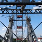 Blick durchs Riesenrad am Prater