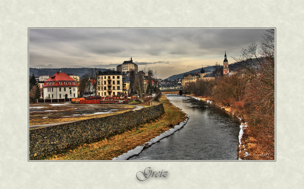 Blick entlang der Elster