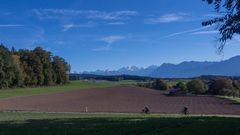 Blick gegen die Alpen